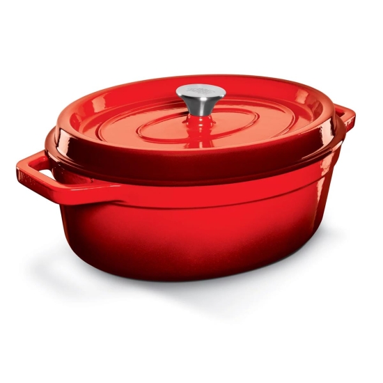 Grand Feu Owalny garnek czerwony 5,6L